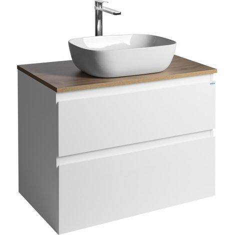ALTAIR Vanity Unité avec planche 78,5 cm, weiß/Eiche emporio (1/4)