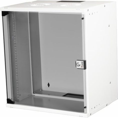 Equip Rack mural 12U gris clair en acier robuste