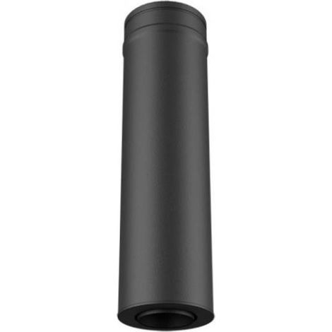 Conduit de finition laqué noir 495mm - 150/200 pour émail 150 et 153 (1/3)