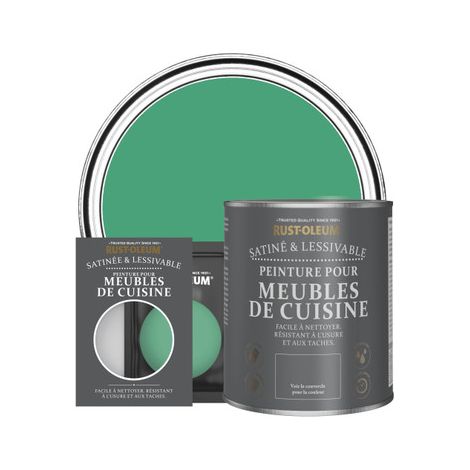 Peinture pour Meubles de Cuisine, Finition Satinée - Émeraude (1/3)