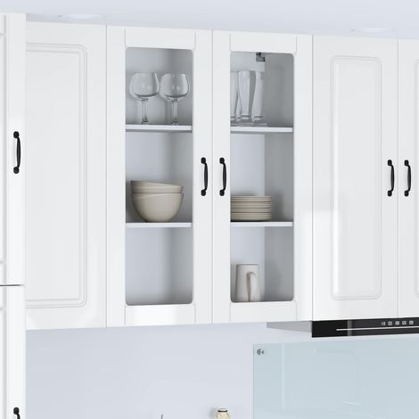 Küchenschrank Kalmar Hochglanz Weiß 80 x 31 x 100 cm
