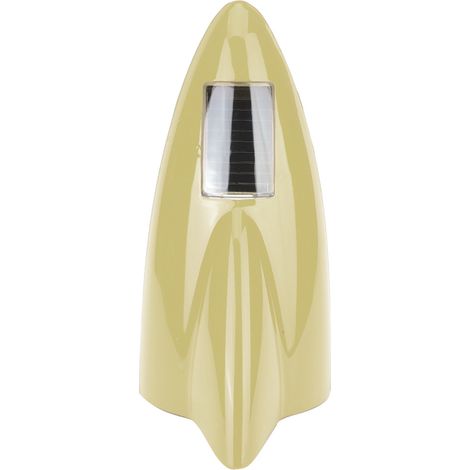 Lampe d'alerte clignotante solaire 12 LED aileron requin ABS voiture antenne or kit 1 lampe 2 rubans 1 ressort 1 vis 1 écrou (1/5)