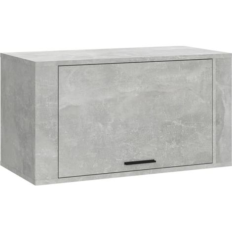 Maison Exclusive - Scarpiera a Parete Grigio Cemento 70x35x38 cm Legno Multistrato