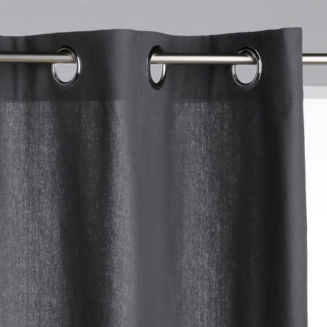 Cortina Panamá - gris oscuro - 140x260 cm - Atmosphera créateur d'intérieur (1/5)