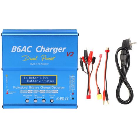 80W 7A B6AC V2 Blaues Smart-Ladegerät/Entladegerät mit Kabel und 220V EU-Stecker aus Aluminiumlegierung (1/5)