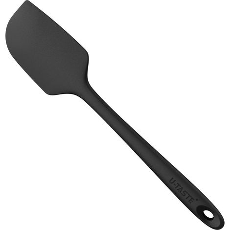 Großer Silikon Spatel 29cm Hitzebeständig bis 250℃ Schwarz
