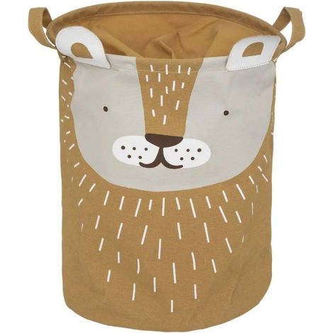 Panier de Rangement Enfant Lion 40cm Marron (1/3)