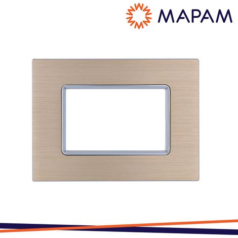 PLACCA ALLUMINIO 6003LL-2 T2 3P CHAMPAGNE