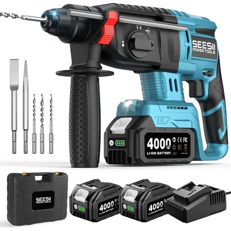Marteau Perforateur Sans Fil 600W, 4 Fonctions, SDS-PLUS, 26mm-Béton (1/5)