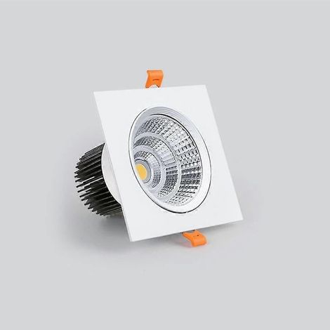 Spot LED encastré étanche et ignifugé, 7 W, blanc froid 6000 K, diamètre de perçage 75 mm, idéal pour sauna, hammam, cuisine ou salle de bain. (1/4)
