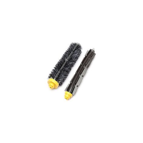 Juego de 2 rodillos principales y cepillo central para iRobot Roomba series 600 y 700. Cepillo multifuncional para iRobot Roomba fabricado con cerdas y silicona.