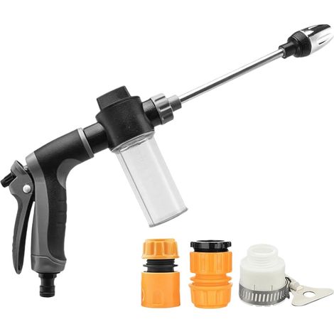 High Pressure Cleaner, Powerful Pressure Washer, Multifunctional Rotatable Nozzle, Equipment for Fences, Boat, Patio, Decks, Vehicles, Driveway, Walls, 11.81 inches (1/5)