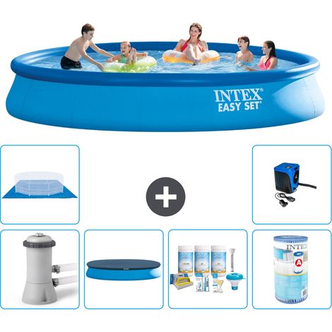 Intex Piscina Easy Set Rotonda - 457x84 cm - 8-pezzi S31176 (1/5)