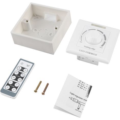 LED lamp with dimmer, brightness control and infrared remote control 200 W (220 V) (1/5)