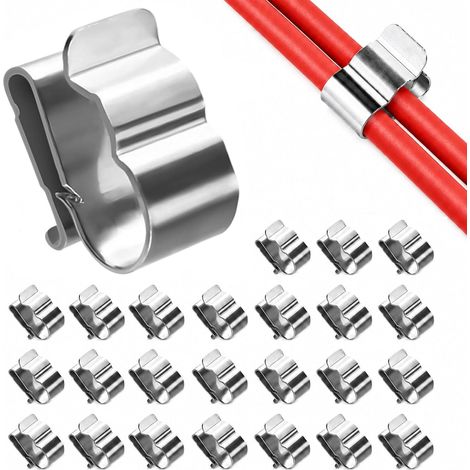 Clips de Câble en Inox 22,5 mm pour Panneaux Solaires et Remorques (1/5)