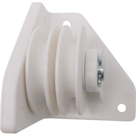 FPLUS polea lateral pergola blanco , POLEA LATERAL PERGOLA BLANCO TLD20
