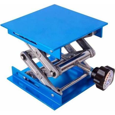 Linghhang – Table élévatrice en alumine 4' x 4' – Charge maximale 10 kg – Plage de levage 5-14,5 cm – Patins antidérapants pour stabilité
