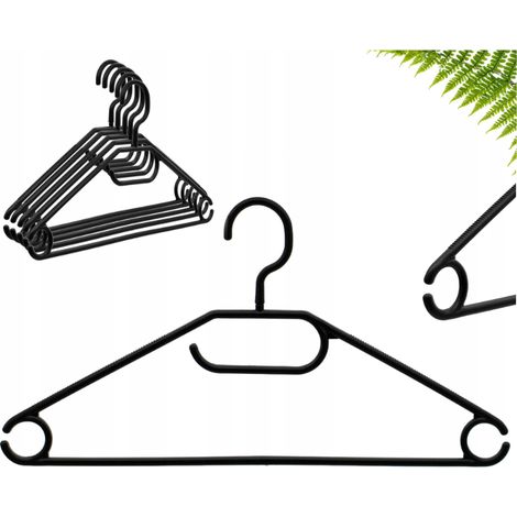 Tragar Cintres à vêtements rotatifs noirs, lot de 5 (1/5)