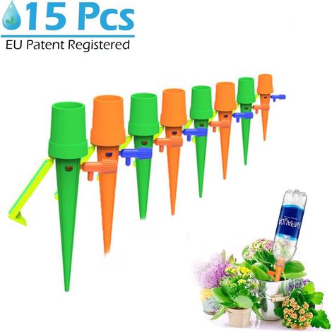 MINKUROW Set Di Irrigazione Automatica, 15 Punte Di Irrigazione Sistema Di Irrigazione Regolabile Irrigazione Dei Fiori Da Giardino Irrigazione Delle Piante Da Interno Irrigazione Ideale Durante L'irr (1/5)