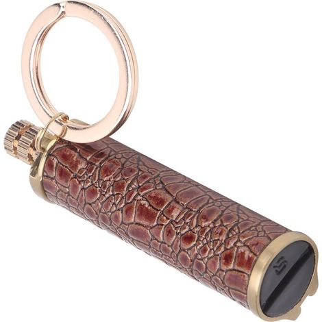Allume-feu étanche à silex portable avec coque rouge et anneau de porte-clés (1/5)