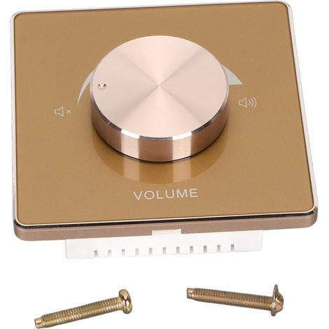 Potentiomètre mural 50W avec bouton en alliage d'aluminium et interrupteur à 5 positions pour contrôle de volume constant (1/5)