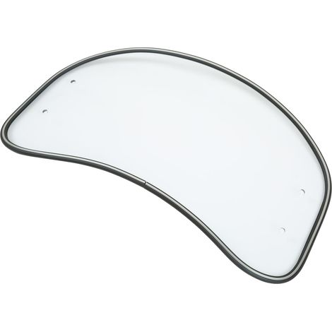 Pare-brise ovale transparent pour moto, déflecteur de pare-brise avant universel transparent (1/5)