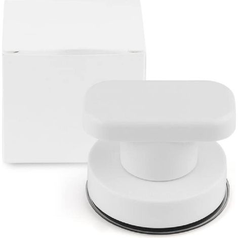 Poignées de porte et de fenêtre en verre, portes coulissantes de salle de bain, armoires, ventouses, poignées non marquantes, poignées d'absorption non perforées (petite taille, argent) (1/5)