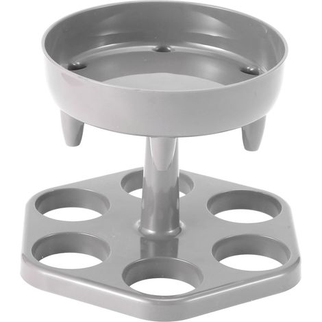 Drehbarer Schnapsglasspender für 6 Personen, Weinregalständer und Partyzubehör, grau (1/5)