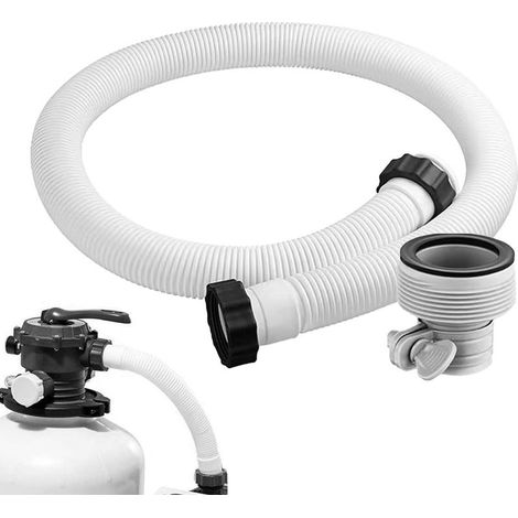 Tuyau de pompe à sable de piscine 140 x 3,8 cm pour piscine hors-sol pour piscine hors sol tuyaux de pompe à eau salée pour pompe de filtration et systèmes d'eau salée (1/5)