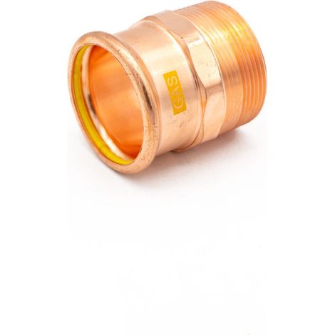 Premium Copper Press Fit Gas Coupler 54x2" - Flameless Installation (1/3)