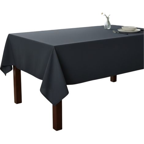 Nappe en polyester Essentiel 150 x 300 cm anthracite