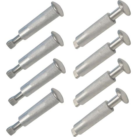 Piton Bache Piscine 10pcs Piton Escamotable pour Bache Piscine Piton Douille Retractable Piscine Pitons Douilles Escamotables en INOX 16 x 65 mm (10)