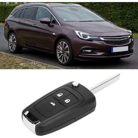 Carcasa de llave de coche con 3 botones blancos para repuesto de Opel