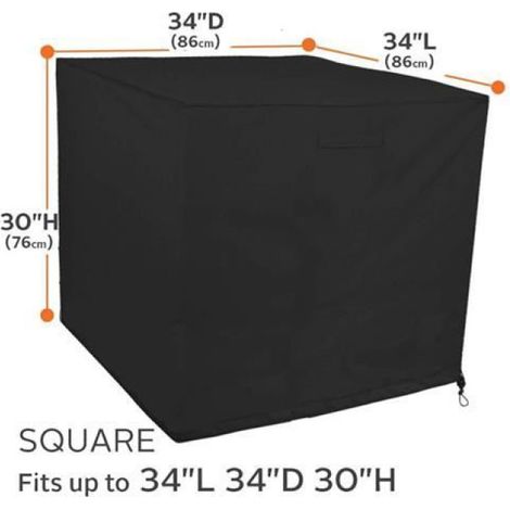 Housse de Protection - Premium - 34x34x30 pouces - Imperméable - Anti-poussière - Durable (1/4)