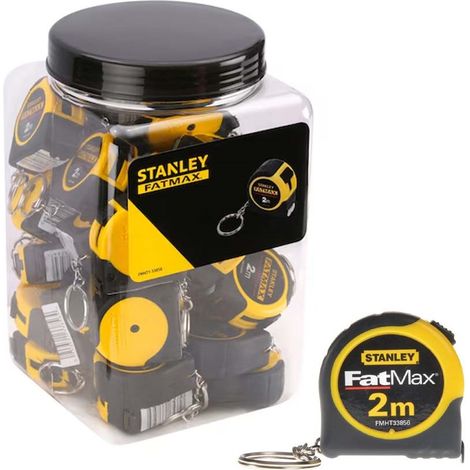 Stanley Fatmax 2m Mini Keyring Tape Measure X36 FMHT1-33856 1-33-856 STA133856 (1/4)