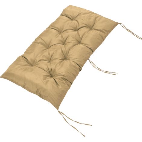 Coussin antidérapant pour banc d'intérieur/extérieur, idéal pour balancelle ou fauteuil suspendu de jardin, avec assise 2 places en osier, 150 x 50 cm (59,06 x 19,69 po), couleur kaki. (1/5)