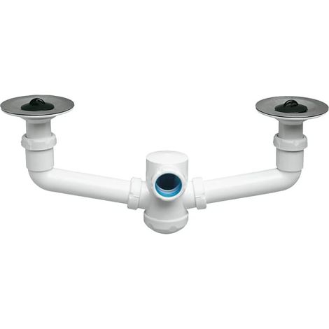 Jimten Sifón doble fregadero S-232 05388 C/Válvula 1 1/2