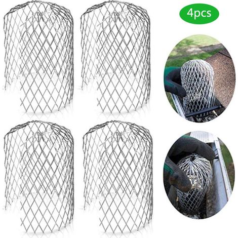 Grille de Gouttière en Aluminium Léger - Filtre à Feuilles pour Descente d'Eau Pluviale (1/5)