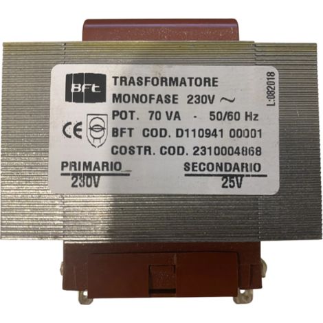 BFT I098435 2604497 Trasformatore 24v Per Deimos Bt New Version Ricambio
