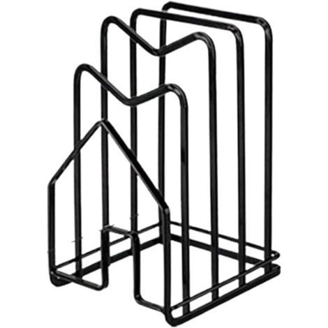 Supports Pour Planches à Découper Support de rangement de cuisine,support de couvercle de casserole, support de cuillère à soupe, accessoires de cuisine for un stockage et un Drainage facil Noir (1/4)