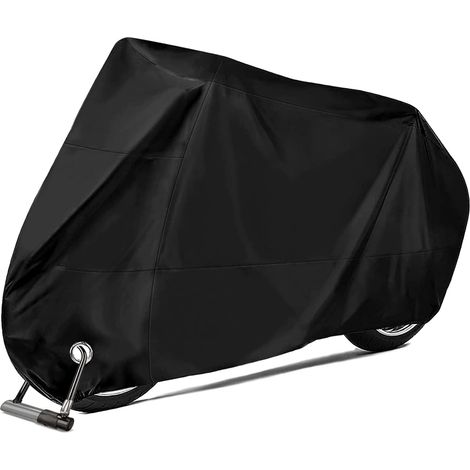 Motorcycle cover, UV-resistant, waterproof outdoor & indoor scooter cover, motorcycle cover for mopeds, scooters, bicycles, and motorcycles, 245cm x 105cm x 125cm (1/5)