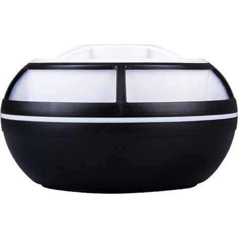 stylo rotatif en plastique noir 9 compartiments organiseur