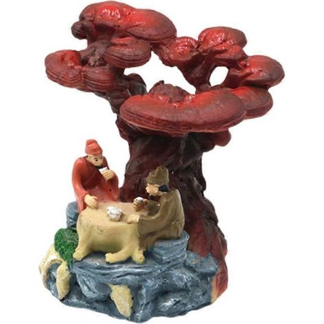 Aquariums, figurine décorative d'arbre Lingzhi, aquariums paysagers, cachettes pour crevettes (1/4)