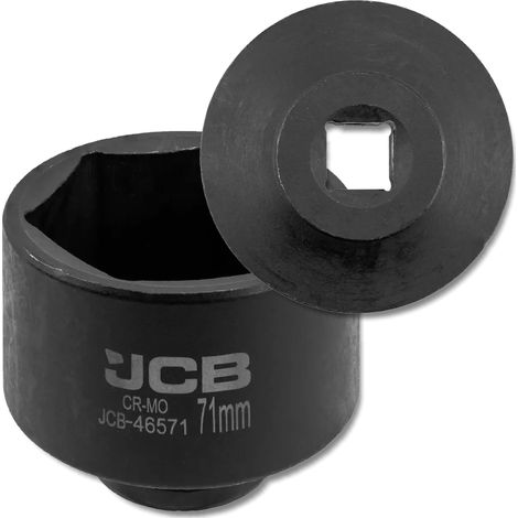 JCB Schlagschrauber-Steckschlüssel 3/4" 71 mm 6-Kant Cr-Mo (1/5)