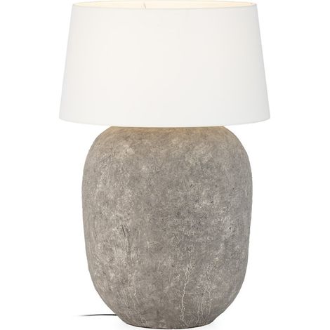 Lampe de table en terre cuite grise - Gris (1/4)