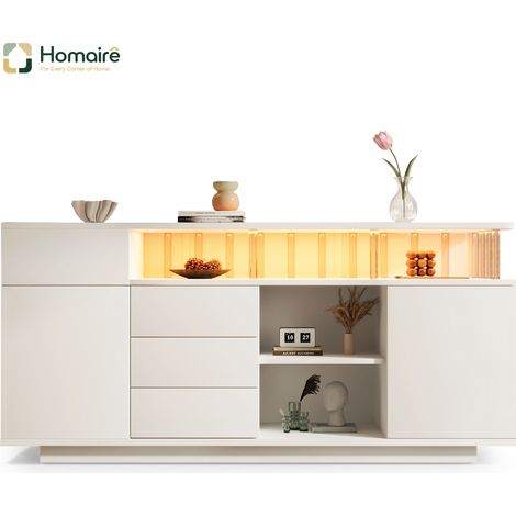 Kleiderschrank und Polyester 160 x 40 x 75 cm weiß aus Holz mit Stauraum HOMAIRE (1/5)