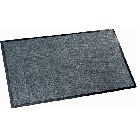 Hellgraue Fußmatte für die Vordertür Schwarz 60 x 180
