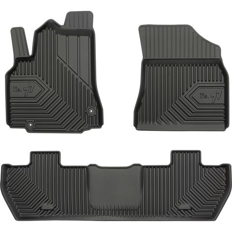 Tapis de Sol de Voiture pour Citroen Berlingo II 2008-2018 TPE Durable Noir 3Pcs (1/5)