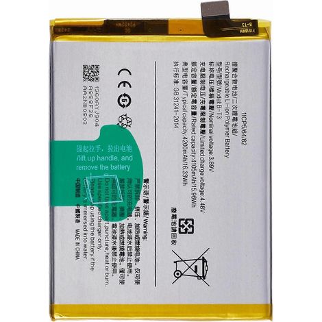 Batterie Li-Polymère 3,89 V 4105 mAh pour vivo S12 V23 5G (sans logo) (Code : B-T3) (1/4)