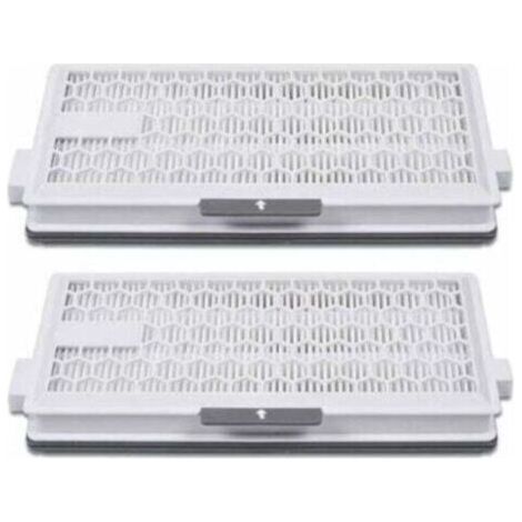 Lot de 2 filtres HEPA Airclean Plus 50 pour aspirateur Miele Complete C3 Powerline, S8340,Air Clean SF-HA 50 pour Complete C2 C3 Compact C1 C2-2,Lot de 2 pièces de rechange